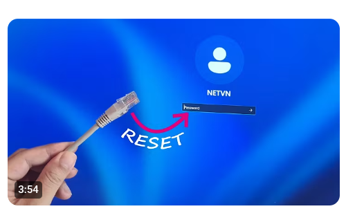Reset Forgotten Windows 11 password using Ethernet cable