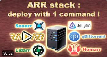 Deploy ARR stack with qBittorrent and Jellyfin using just 1 command!
