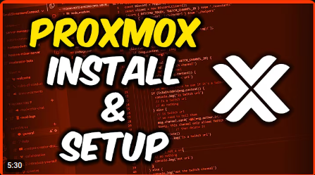Proxmox VE Install and Setup