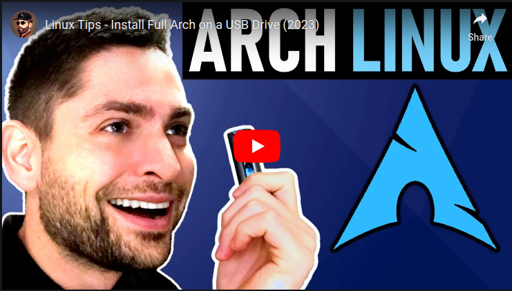 Install Full Arch Linux on a USB Drive
